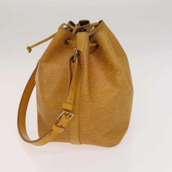 LOUIS VUITTON Epi Petit Noe Shoulder Bag Yellow M44109 LV Auth 118036 - Picture 5 of 15